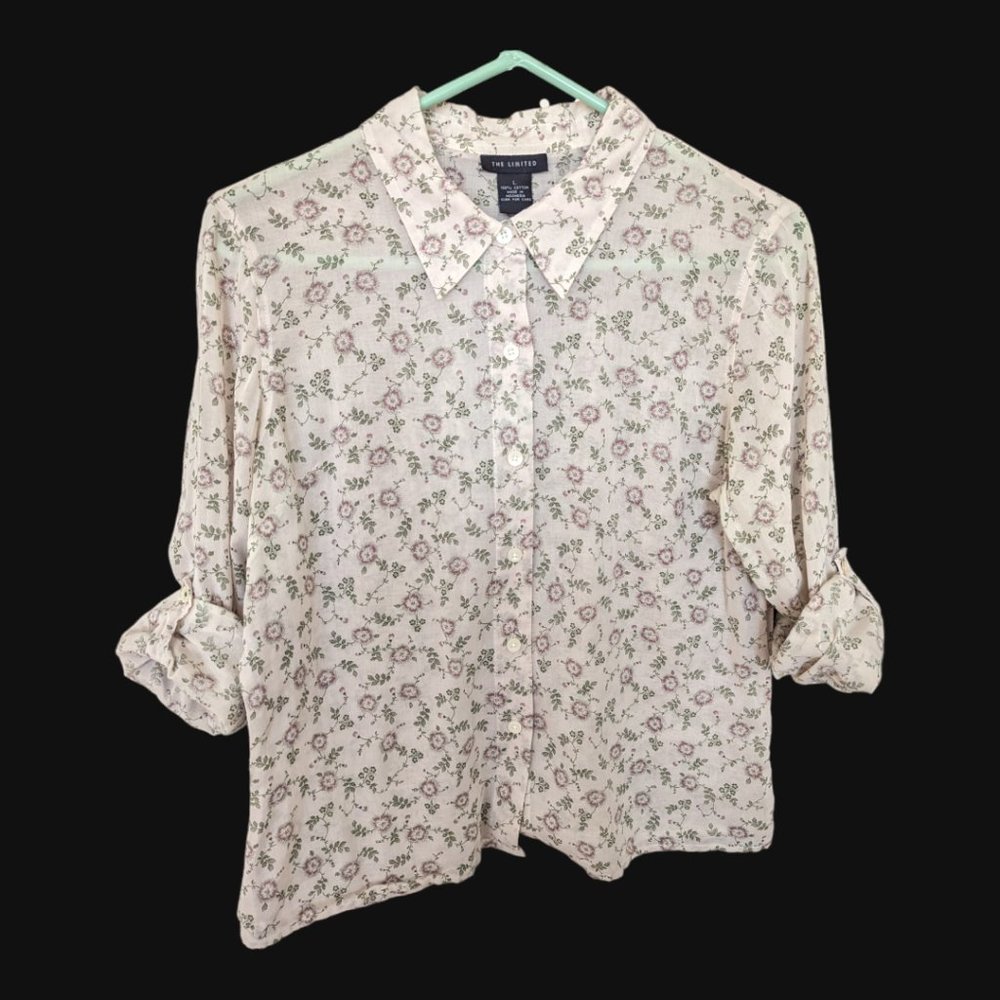 Vintage The Limited 100% Cotton Vintage Blouse - Size Medium or Large
